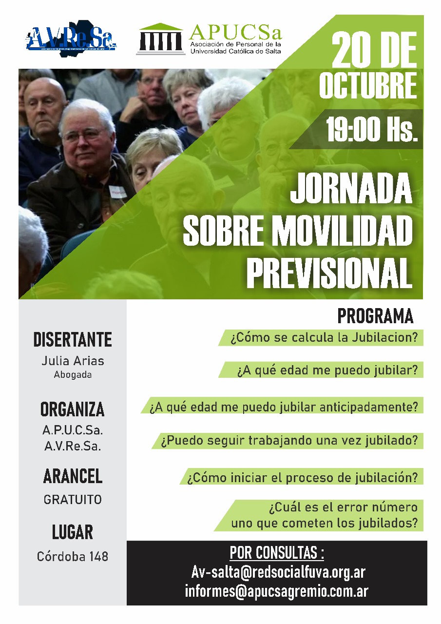 Jornada sobre Movilidad Previsional