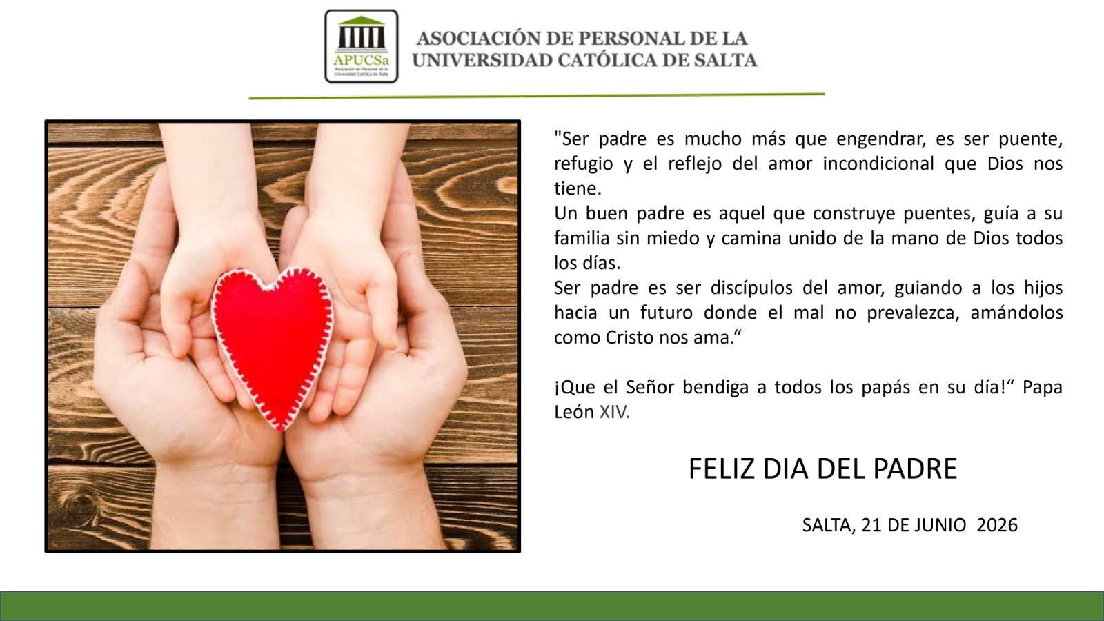 Feliz dia del padre 💚
